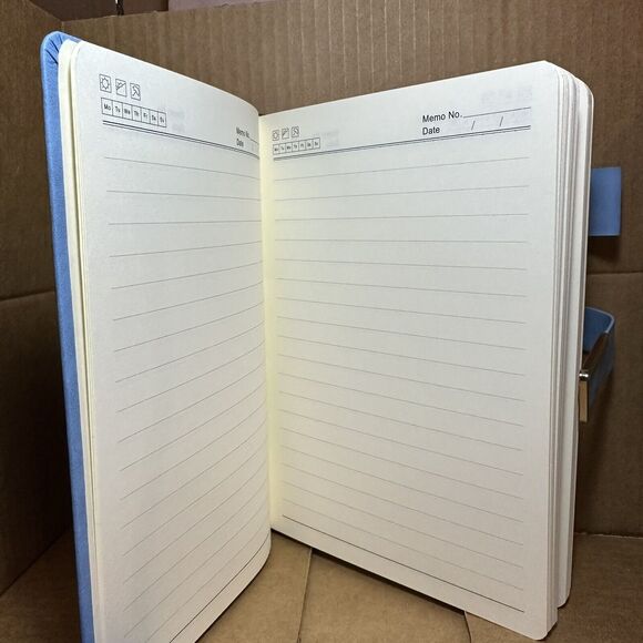 A5 Vintage Leatherbound Notebook W/Bookmark & MOKA Pen Included. (200 Pages) - Picture 3 of 4